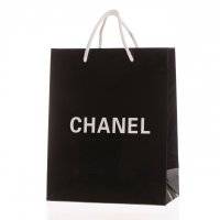 Пакет Chanel черный 25х20х10 оптом в Ижевск 