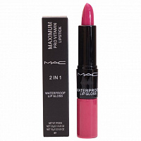 Блеск + помада MAC 2 in 1 Maximum Pro Vitamin Lipstick and Waterproof Lipgloss