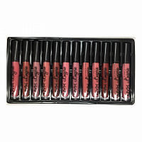 Набор блесков для губ NYX Lingerie Matte Lipstick 12 оттенков