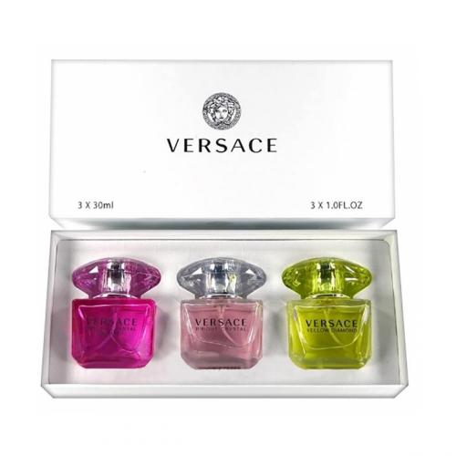 Парфюмерный набор Versace Bright Crystal/Bright Crystal Absolu/Yellow Diamond 3x30 ml оптом в Ижевск 